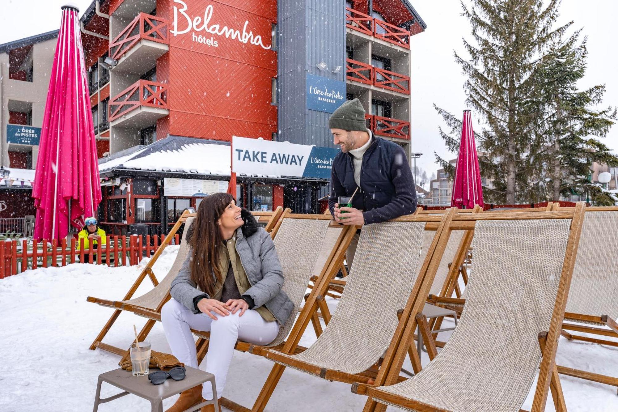 Hotel Les 2 Alpes L'Oree Des Pistes 레두잘프 외부 사진