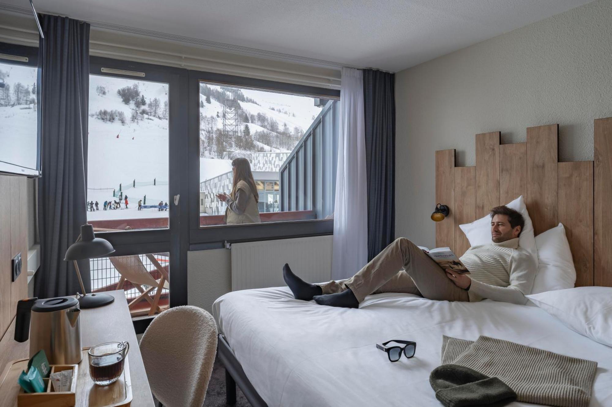 Hotel Les 2 Alpes L'Oree Des Pistes 레두잘프 외부 사진